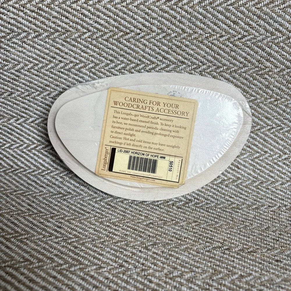 Longaberger 2007 Whitewashed Horizon of Hope Basket Lid